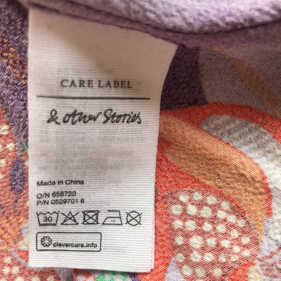 & Other Stories purple ruffle dress, size 6 - Picture 7 of 11